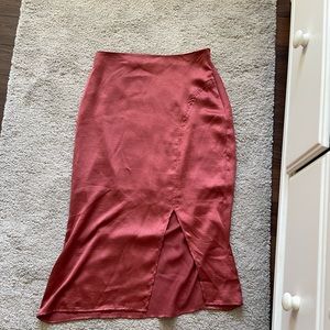 VICI midi satin skirt